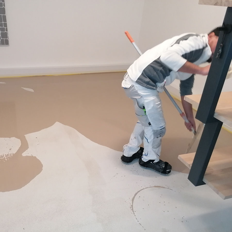 Bodenbeschichtung aus Epoxidharz